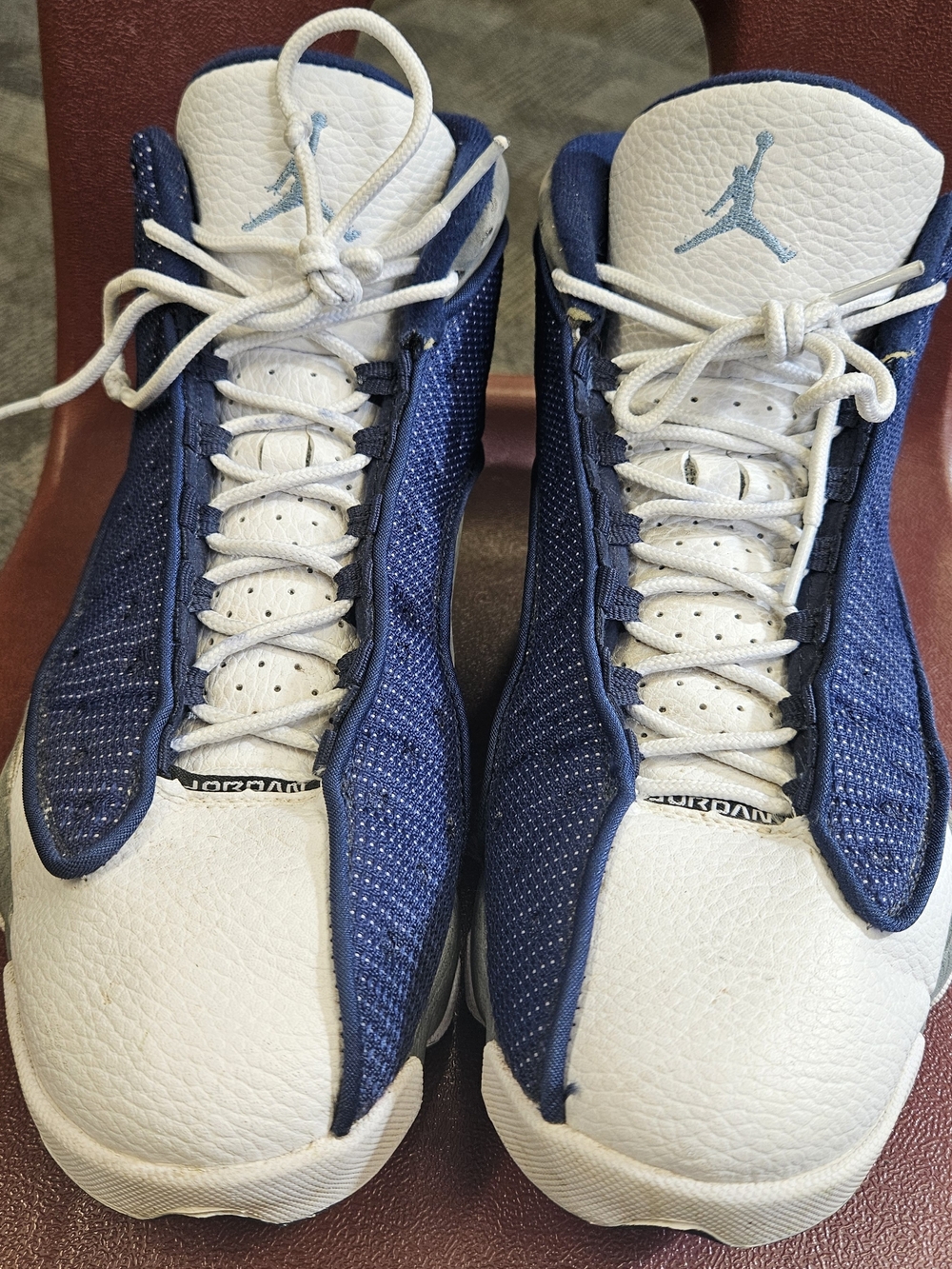 Jordan Men’s Sneakers in White & Navy Blue